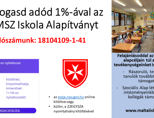 Támogasd adód 1%-ával az MMSZ Iskola Alapítványt